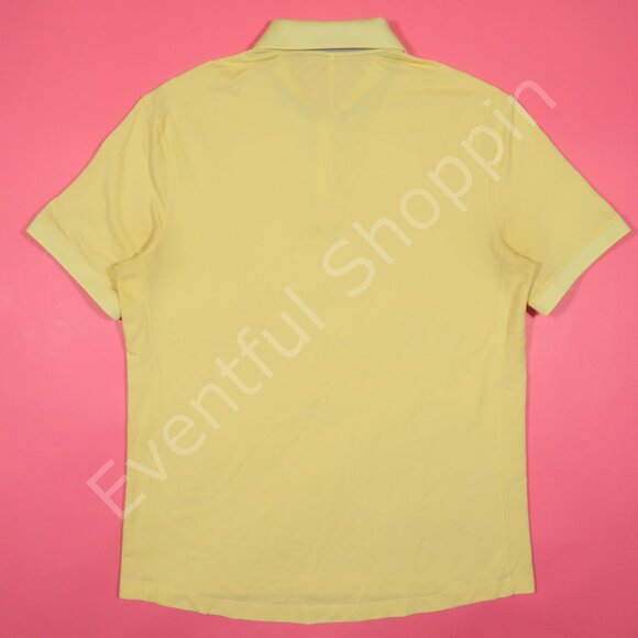 Lululemon Polo Mens 2XL Yellow Pique Classic Fit Short Sleeve Polo - Picture 4 of 6